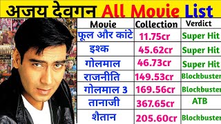 Ajay Devgan (1992-2024) all movies name list | Ajay Devgan  All Movie List Hit And Flop