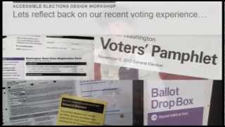 Designing Accessible Elections: Highlights from The Accessible Elections Design Workshop
