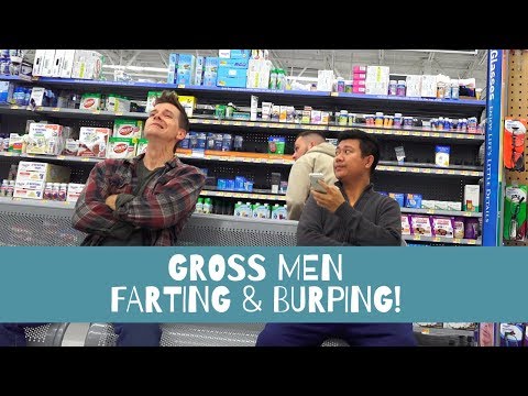 GROSS MEN Burping and Farting at Walmart | Jack Vale