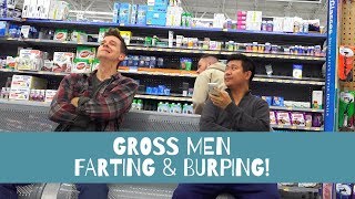GROSS MEN Burping and Farting at Walmart | Jack Vale