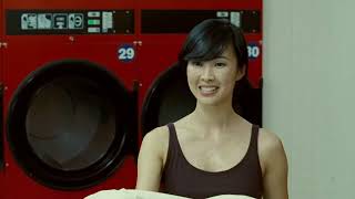 Ninja fight in a Laundromat. Fighting scene. Ninja Assassin 2009