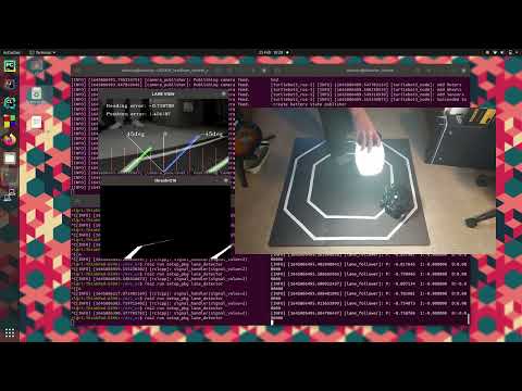 [Test #10] Cornering: high thresholded binary image, fixed velocity: 0.07m/s