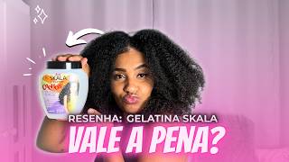 RESENHA GELATINA DA SKALA NO CABELO CRESPO: Resseca ou Define (Dia de Resenha)