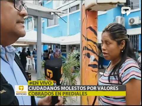 Ciudadanos molestos por valores cobrados en prediales