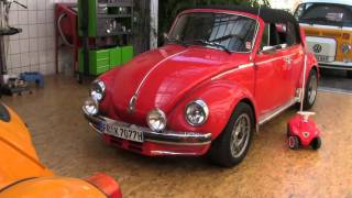 Vw-Little Red Beetle With Yellow Brother