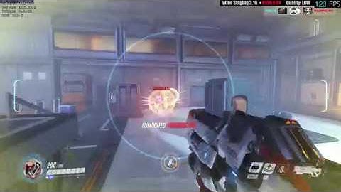 Wine Staging 3.16 + DXVK 0.80 - Overwatch LOW Quality - Practice Range - Linux - Nvenc