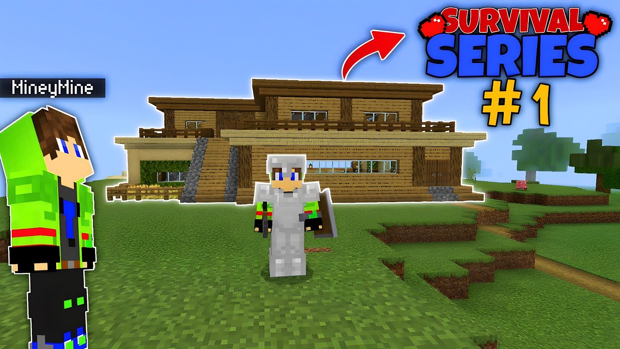 MINECRAFT PE 🔥 Survival Series ep 1 in hindi 1.20 || New Beginning ...