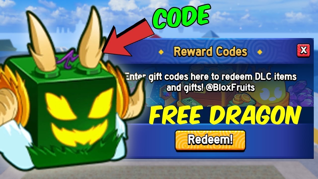 DRAGON FRUIT CODE BLOX FRUITS ROBLOX - YouTube