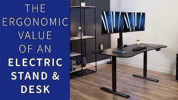 DESK-KIT-SET1B The Ergonomic Value of an Electric Stand & Desk by VIVO