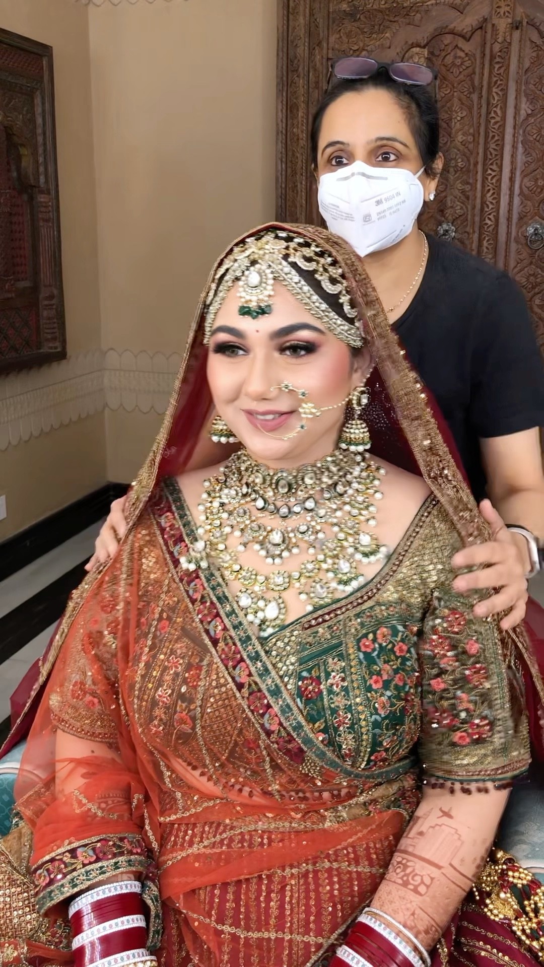 My stunning Pilot Bride in making ❤️