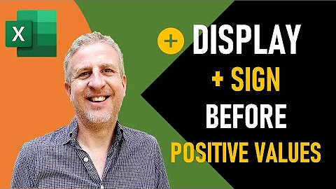 Как добавить знак плюс перед положительными числами в Excel без формулы