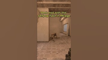 Peek mid with this self pop flash in Mirage