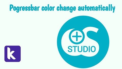 How to set pogressbar color automatically in kodular full tutorial by dot studio