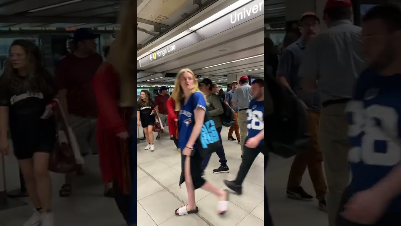 PEOPLE ARE FLEEING IN DOWNTOWN TORONTO