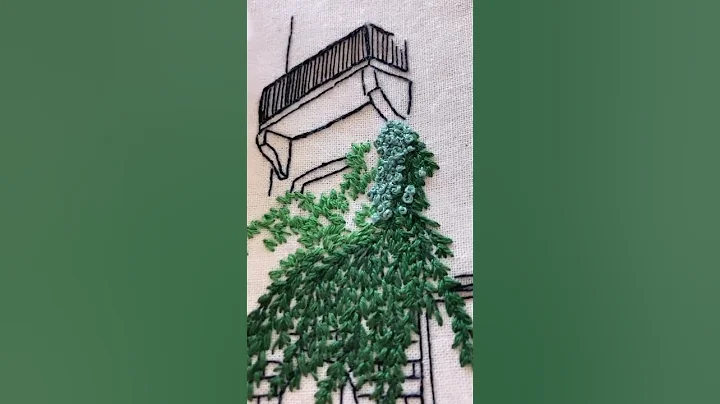 Process of My Latest Architectural Embroidery.