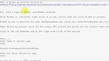 Creating Backdoor with Netcat