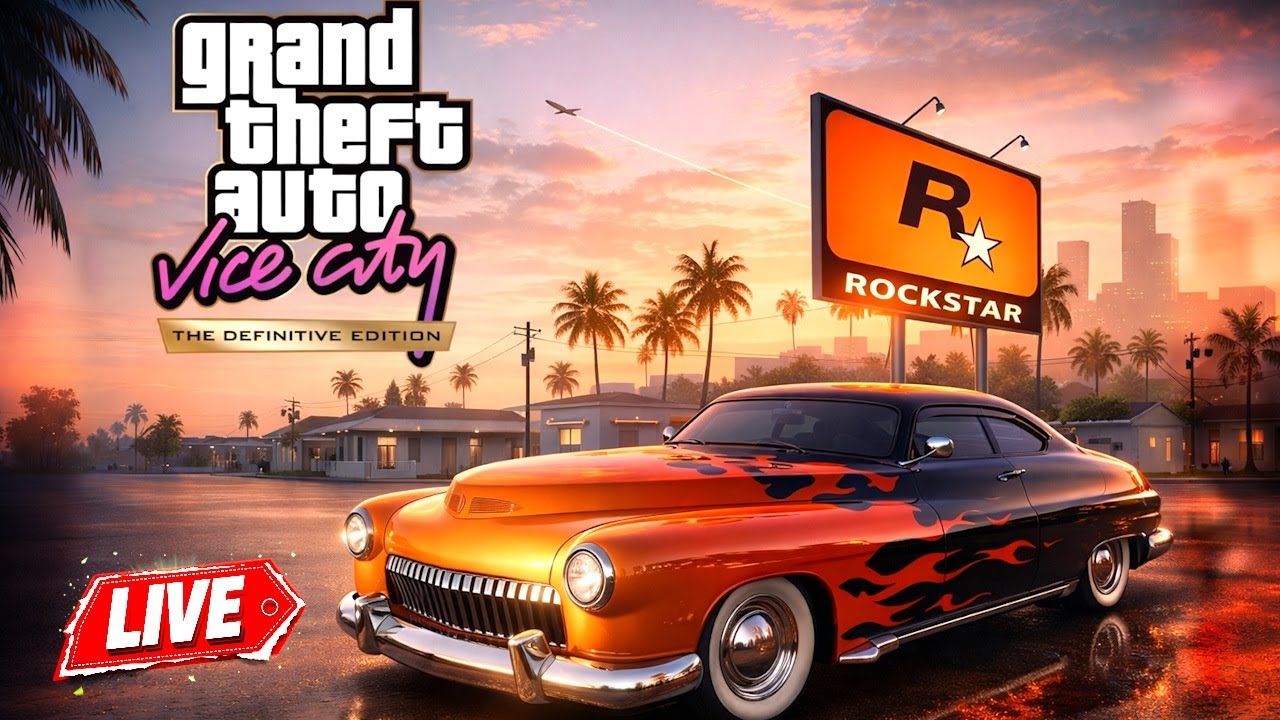 GTA Vice City 100% Completion | GTA Series Marathon Begins #3 | LIVE 🔴