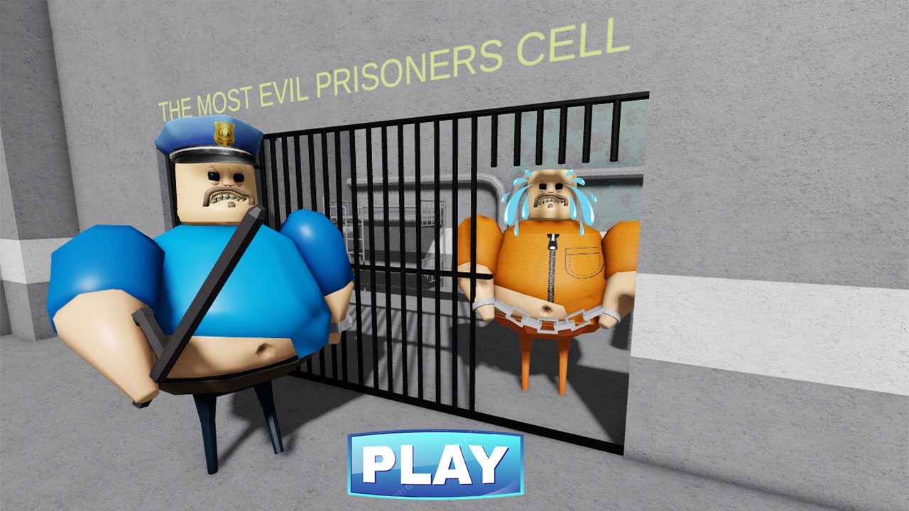 PRISONER TRY TO ESCAPE FROM PRISON !! POLICE BARRY CATCH HIM !! WALKTHROUGH GAMEPLAY #roblox