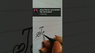 Jesus name writing in beautiful style #calligraphy #short #viral