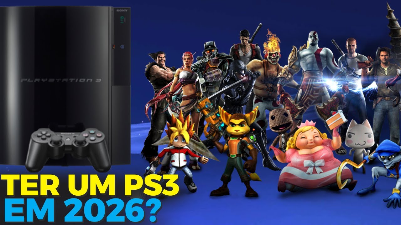 TER UM PS3 EM 2026 AINDA VALE A PENA?