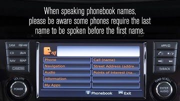 2014 Nissan Rogue - Bluetooth® Hands-free Phone System with Navigation Operating Tips