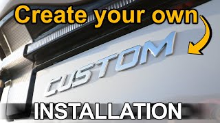OEM Quality 3D Italics Chrome Car Lettering Installation on Mustang Mach-E