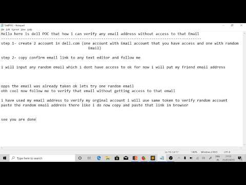 Email Verification Bypass [DELL]