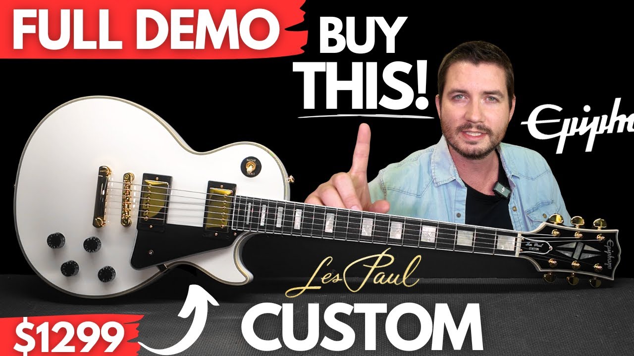 Buy THIS Epiphone Les Paul Custom ($1299 IBGC vs Gibson USA 70s