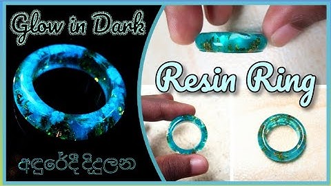 Diy epoxy ring tutorial 🇱🇰 Glow in the dark resin art for beginners How to make an epoxy resin ring