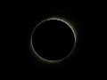 Solar prominence and flares telescope time lapse view of total solar eclipse 2019 in chile