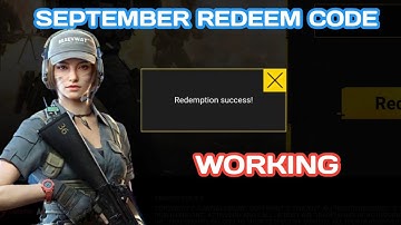 *New* Season 7 September Redeem code codm | Codm September Redeem code 2022