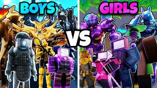 BOY VS GIRL UNITS! (Toilet Tower Defense) screenshot 5