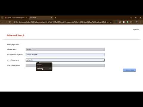 CS50's Web Programming with Python and JavaScript - Project 0 - Search - (screencast)