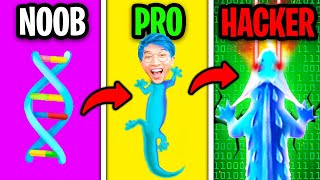 NOOB vs PRO vs HACKER In HYPER EVOLUTION!? (ALL LEVELS!) screenshot 5