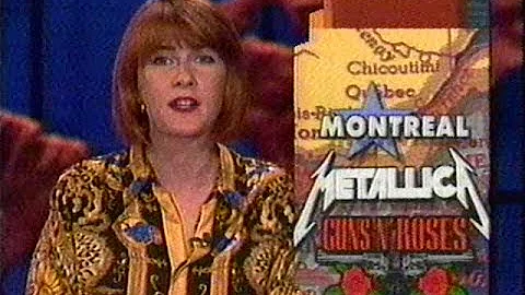 Metallica & Guns N' Roses - Montreal Riot TV News Report (1992)