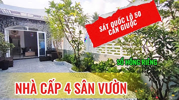(ĐÃ BÁN)NHÀ CẤP 4 SIÊU RẺ NGAY THỊ TRẤN CẦN GIUỘC SÁT QUỐC LỘ 50 ĐƯỜNG 835A SỔ RIỀNG