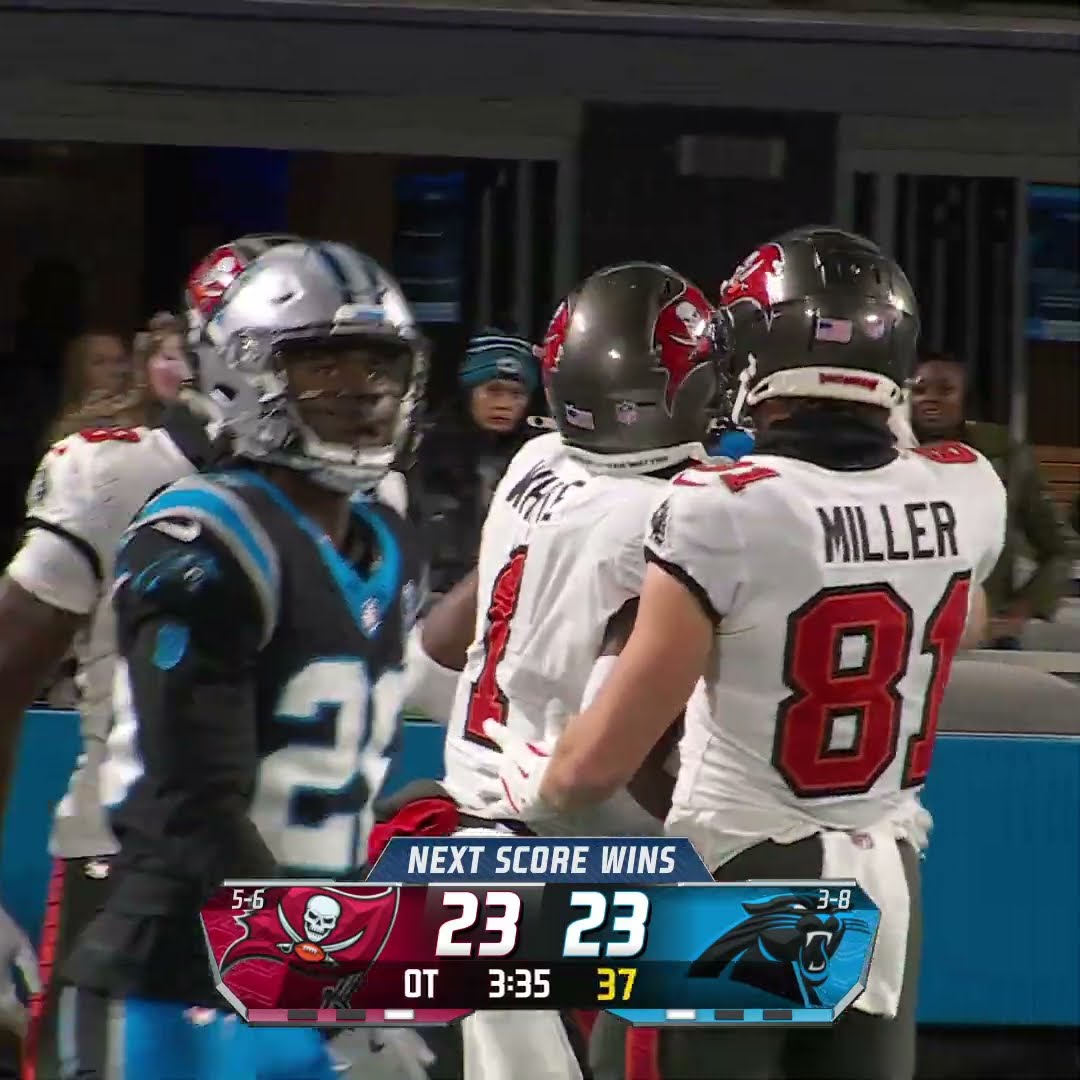 Rachaad White rushes for a 38-yard Gain vs. Carolina Panthers
