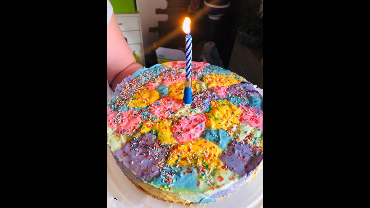 Regenbogentorte /No Bake/ zum Kindergeburtstag