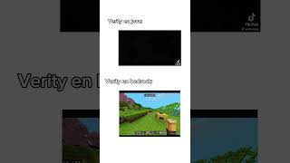 Verity en bedrock vs java #verity #minecraft #java #bedrock #minecraftmemes