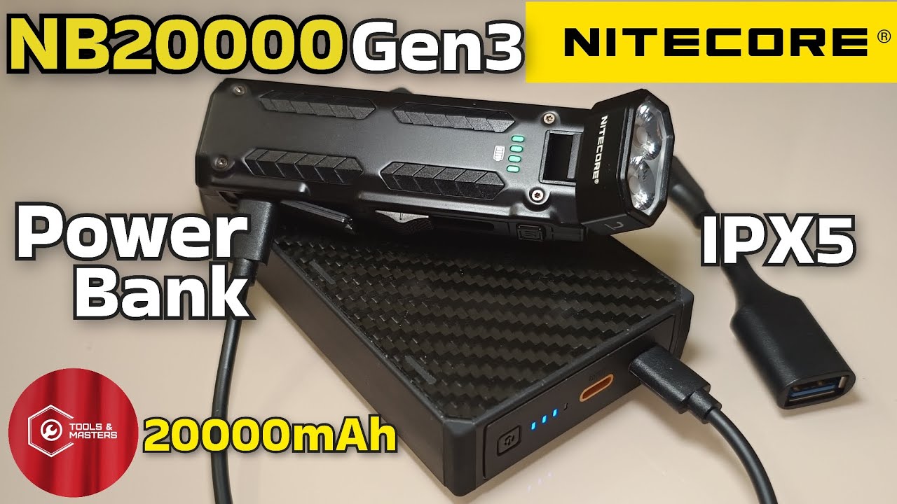 ‼️NITECORE "NB2000 Gen3" | ЛЁГКИЙ и НАДЁЖНЫЙ Power Bank на 20000mAh для любых задач | Обзор и тест‼️