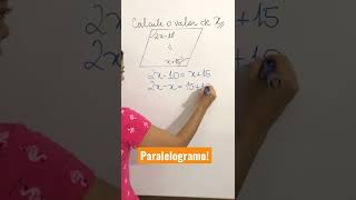 Paralelogramo Os Ângulos Opostos De Um Paralelogramo São Congruentes