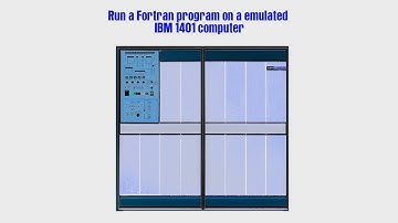 Run a Fortran program on a emulated IBM 1401 computer