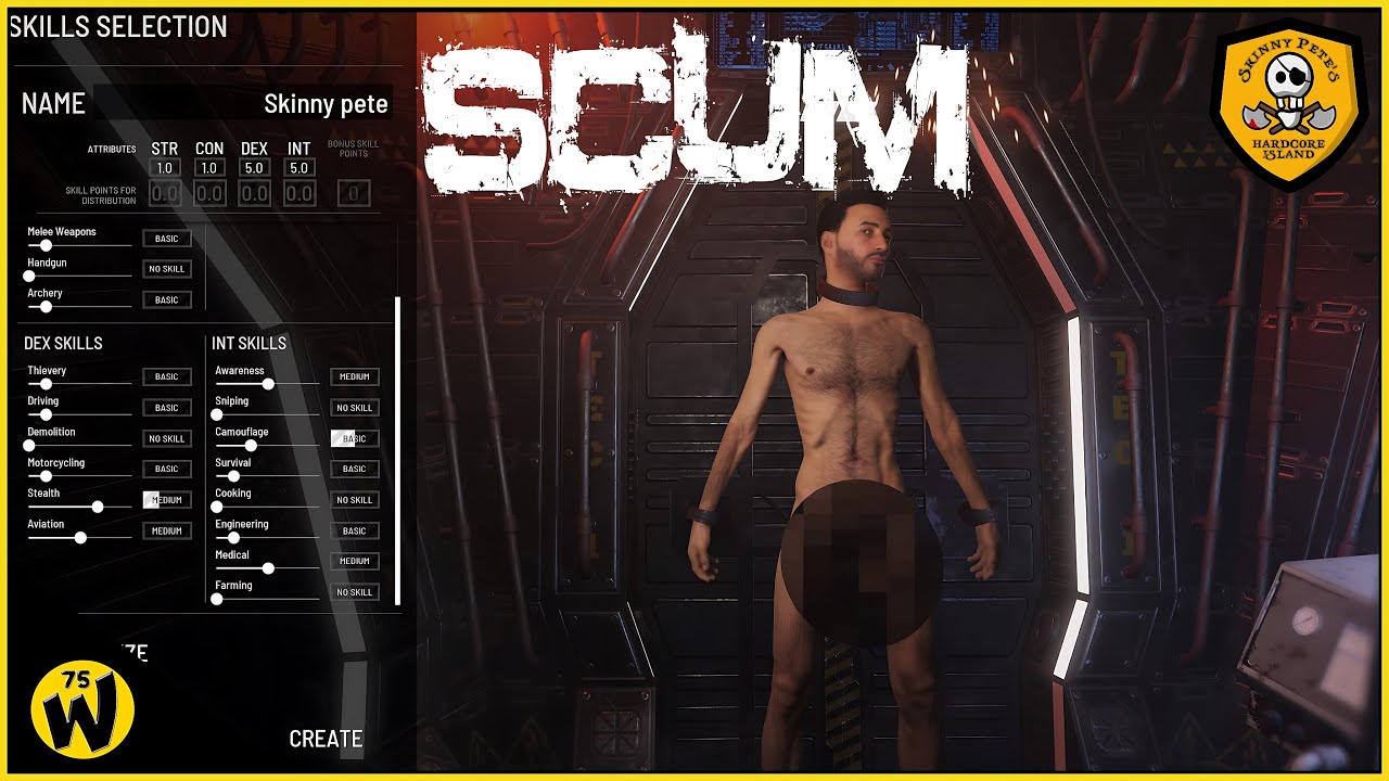 SCUM 1.1 - S2 Day 1 - The toughest Time! - Adventures Of Skinny Pete - Hardcore server