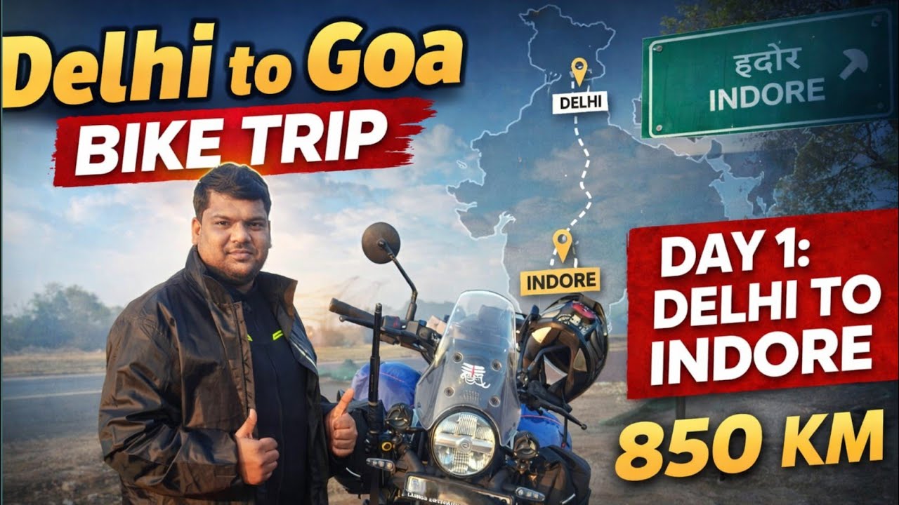 Ep.1, Delhi To Indore By Bike I 2K25 Year End Solo Bike Ride I 