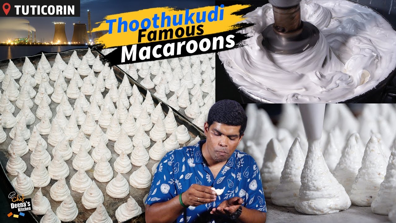 மூன்றே பொருளில் தூத்துக்குடி மக்ரூன் | Thoothukudi Macaroon Recipe | CDK 1378 | Chef Deena's Kitchen