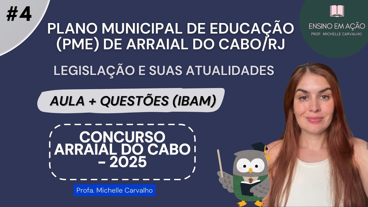 | IBAM | Plano Municipal de Educação (PME) de Arraial do Cabo/RJ - Aula 4