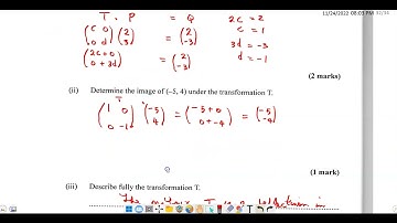 Question 11, Jan 2017 CSEC Maths#csexam #matrices #vectors #csecpastpapersolutions #cxc #pastpaper