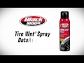 Black magic tire wet spray