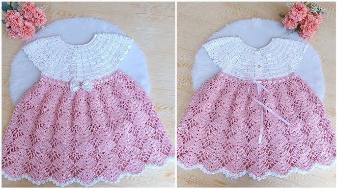 Vestido de Crochê Infantil Doçura #amoracadaponto 