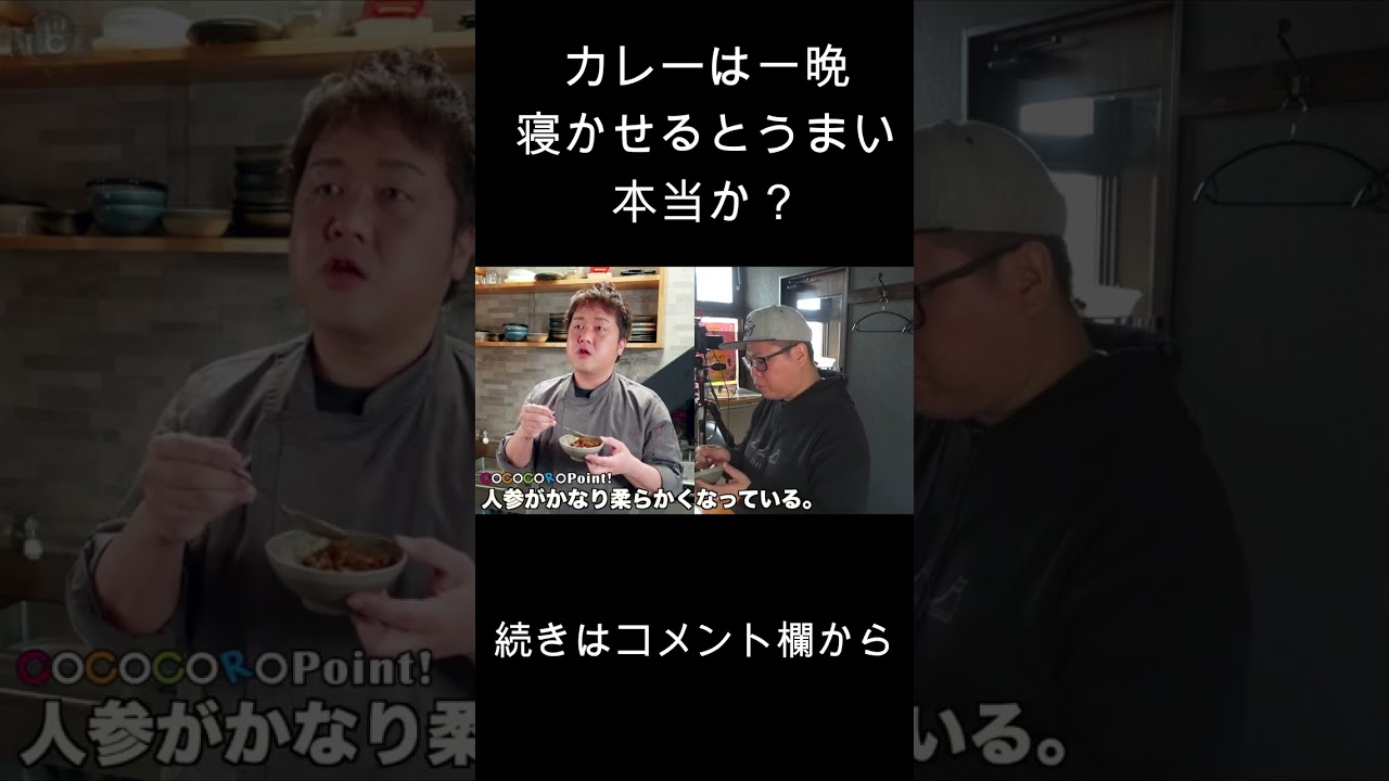 検証】カレーは一晩寝かせると美味しいって本当？ #shorts #料理